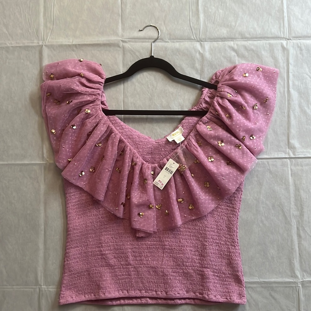 Maeve by Anthropologie Mauve Blouse